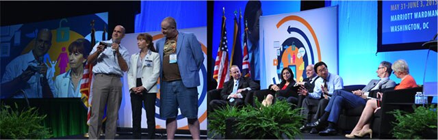 images of people interacting at the Health Datapalooza