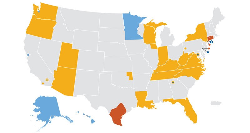 Hepatitis Elimination Projects in the United States. Updated January 17, 2020. Further details of the map are provided on The Mapping Hepatitis Elimination in Action page.