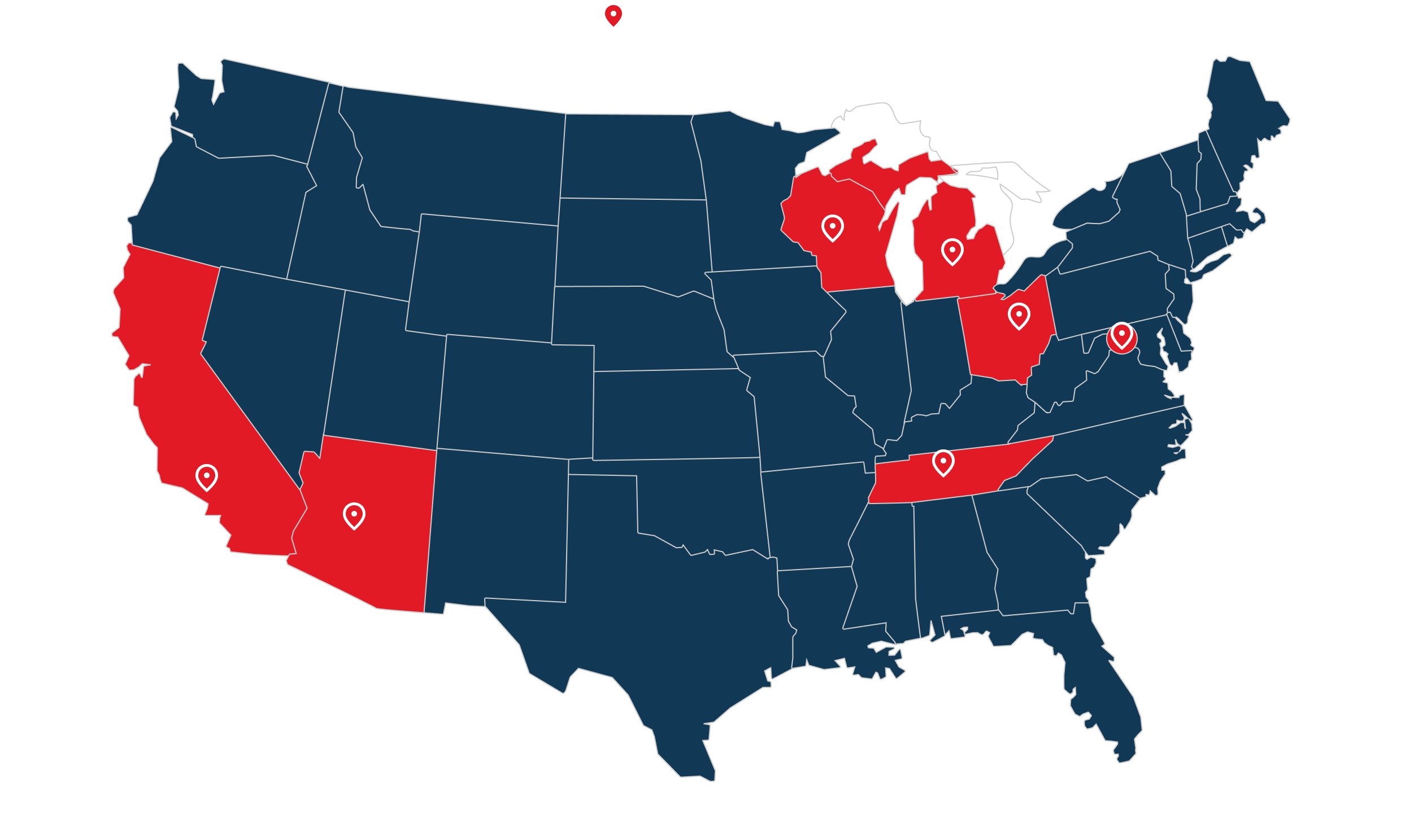 Great American Recovery tour map