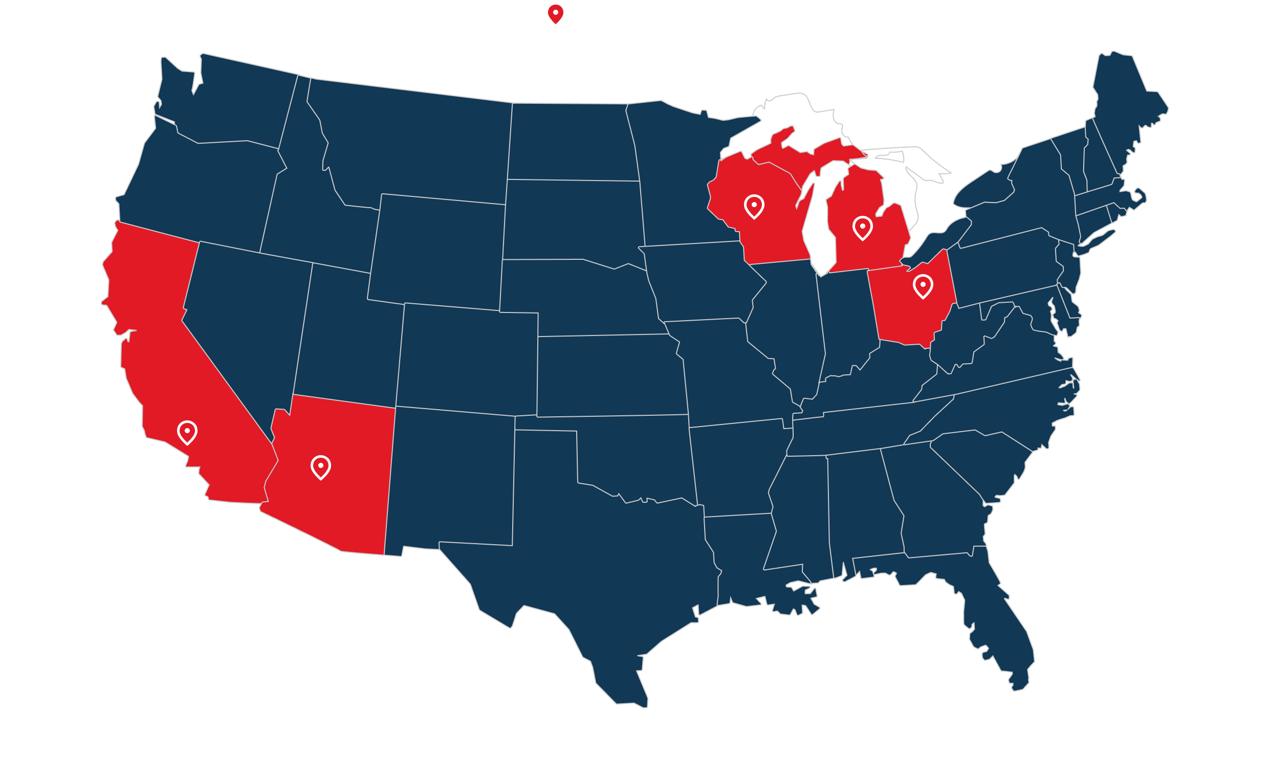 Great American Recovery tour map