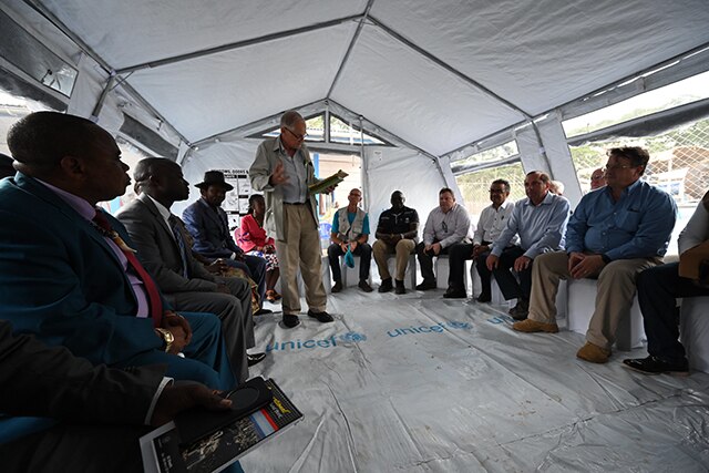 Secretary Azar visits the Ebola treatment center 