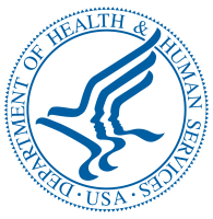 HHS Seal - blue and yellow.
