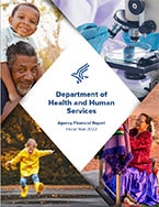 Cover page for Department of Health and Human Service Agency Financial Report for Fiscal Year 2022