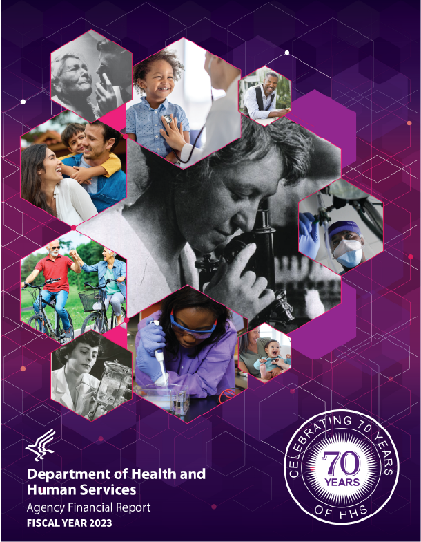Cover page for Department of Health and Human Service Agency Financial Report for Fiscal Year 2023