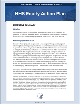 HHS Equity Action Plan thumbnail image
