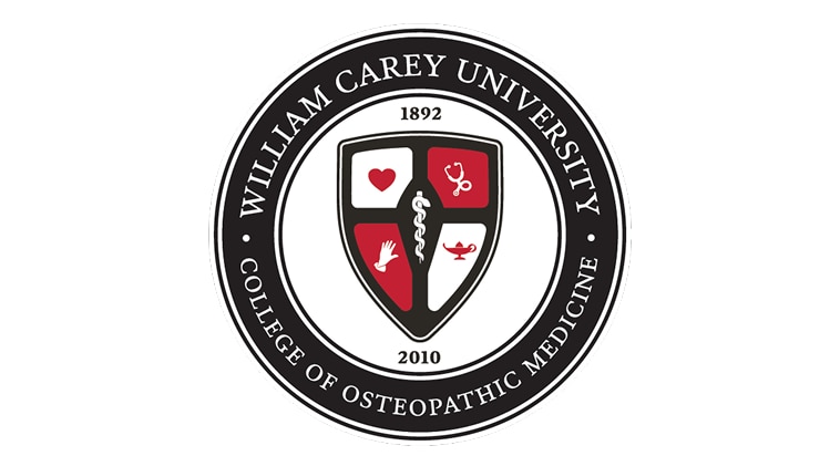 William Carey University College of Osteopathic Medicine (WCUCOM) logo