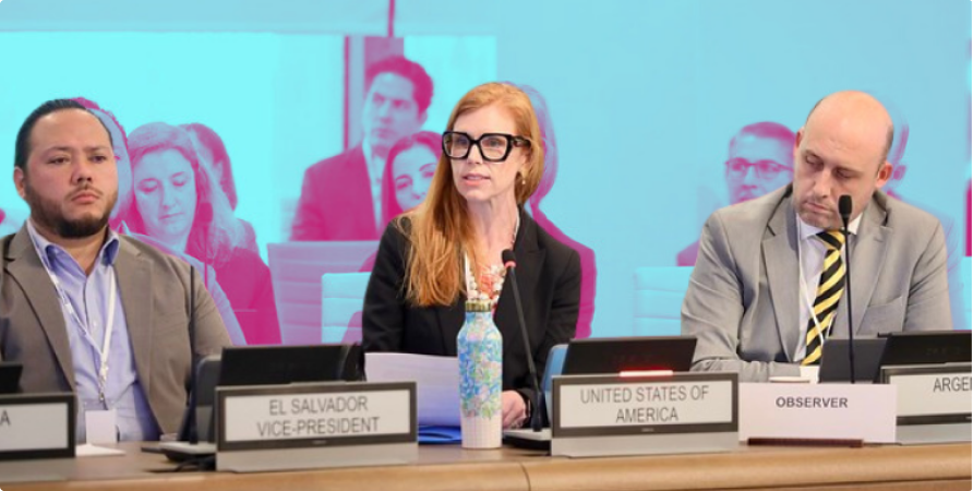Bethany Kozma at PAHO Directing Council