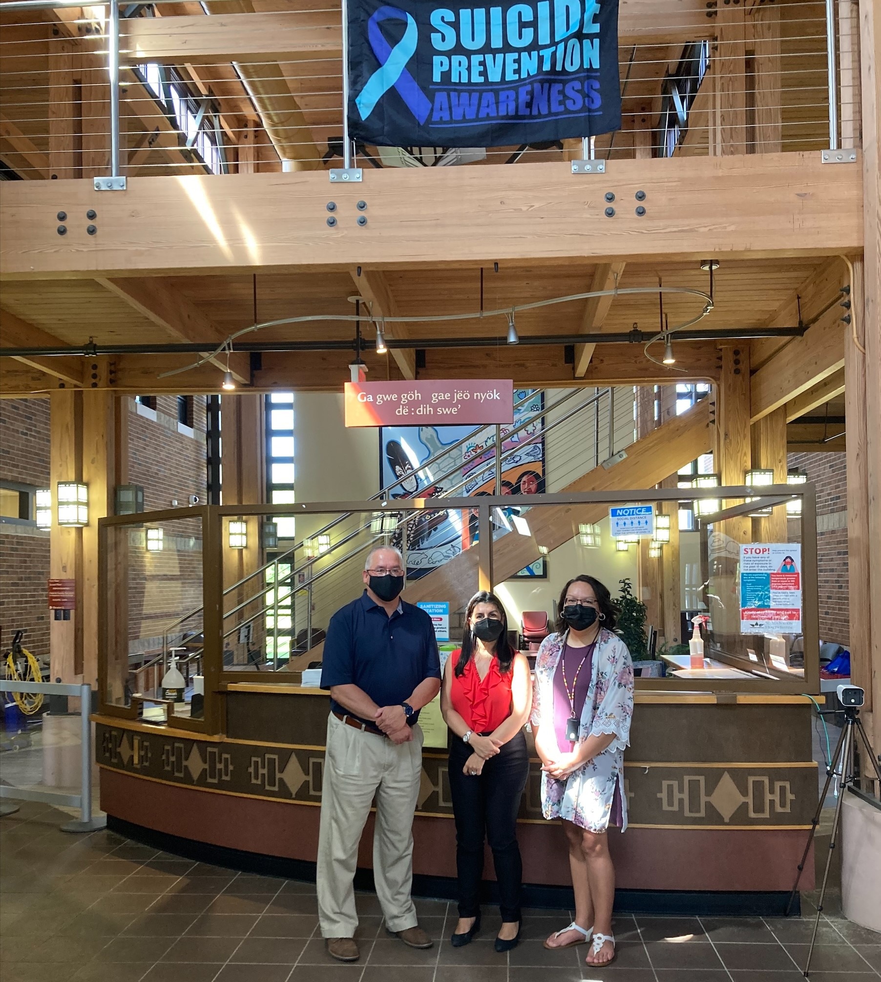 HHS Region 2 Director photographed with representatives from the Seneca Nation and Native American Community Services of Erie and Niagara Counties.