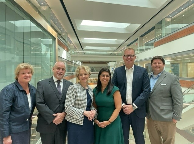 HHS Region 2 Director photographed with representatives from the University of Buffalo MATTERS to highlight pioneering community work being done to treat opioid misuse.