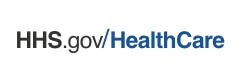 HHS.gov/HealthCare Logo