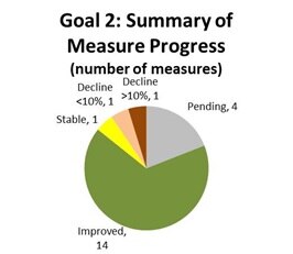 Goal 2: Summary of measure performance