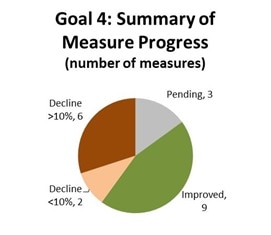 Goal 4: Summary of measure progress