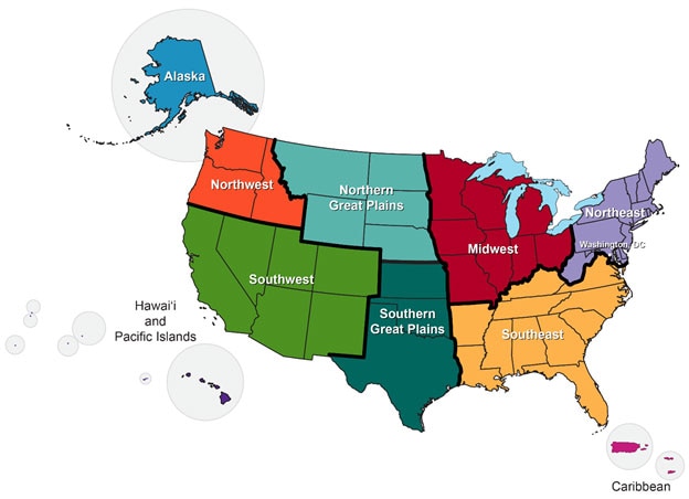 NCA Region Map