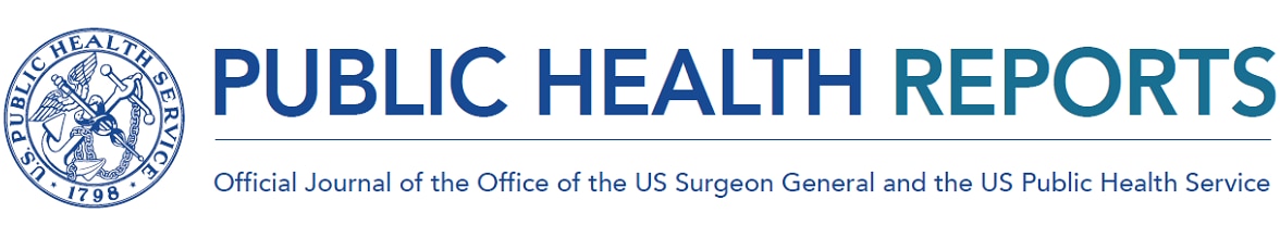 Logo of Public Health Reports, the official journal of the Office of the Surgeon General and the US Public Health Service.