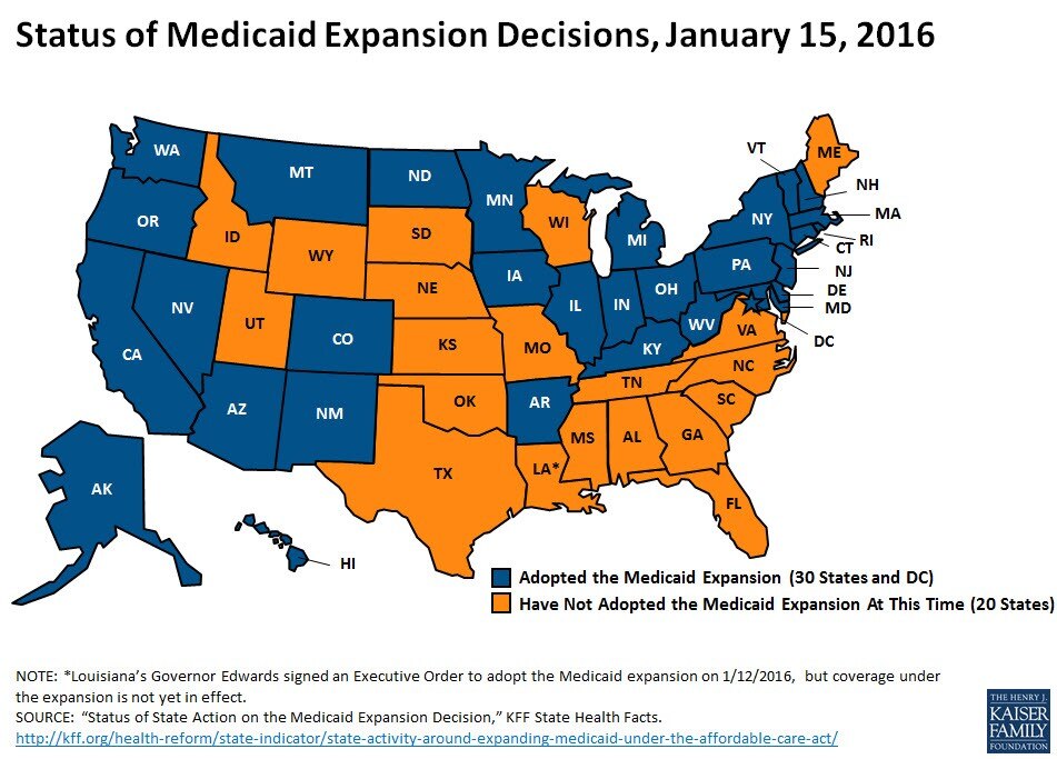 Medicaid Income Guidelines Chart 2016