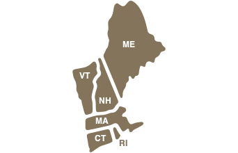 Map of Region 1 States