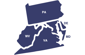 Map of Region 3 States 