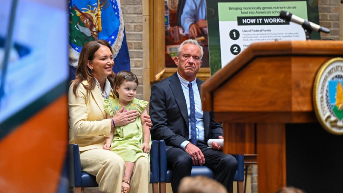 Secretary Kennedy, joined by Agriculture Secretary Brooke Rollins, announced the "Harvest to Hallways" initiative