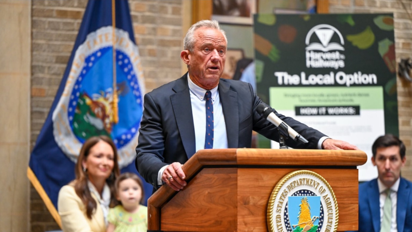 Secretary Kennedy, joined by Agriculture Secretary Brooke Rollins, announced the "Harvest to Hallways" initiative