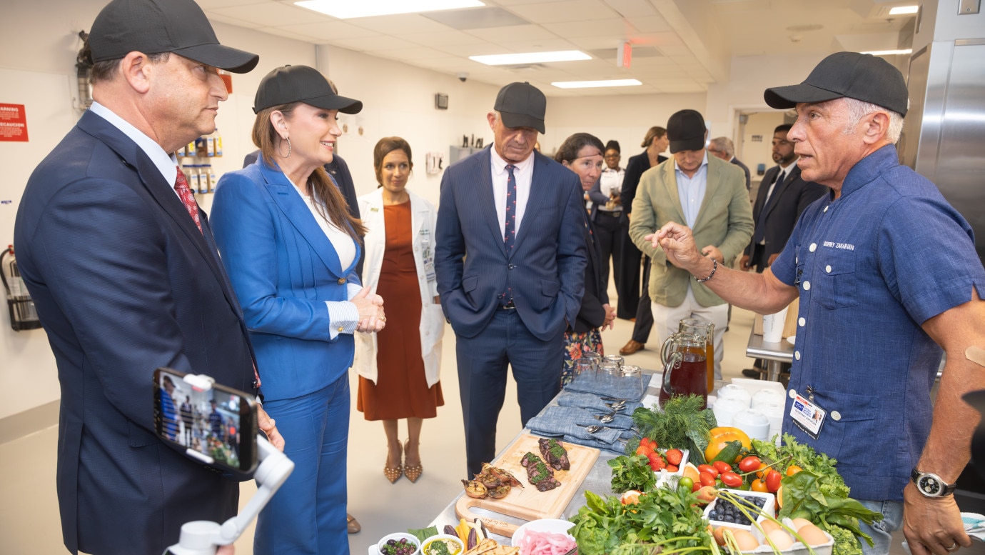 Secretary Kennedy and Secretary Rollins Celebrate Tampa General Hospital signing the Make Hospital Food Healthier Pledge
