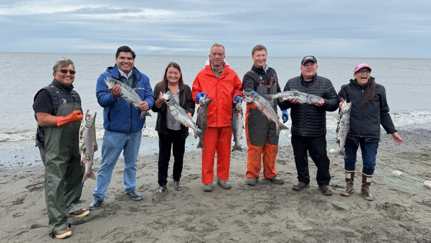 RFK visits Kenai Beach to go fishing
