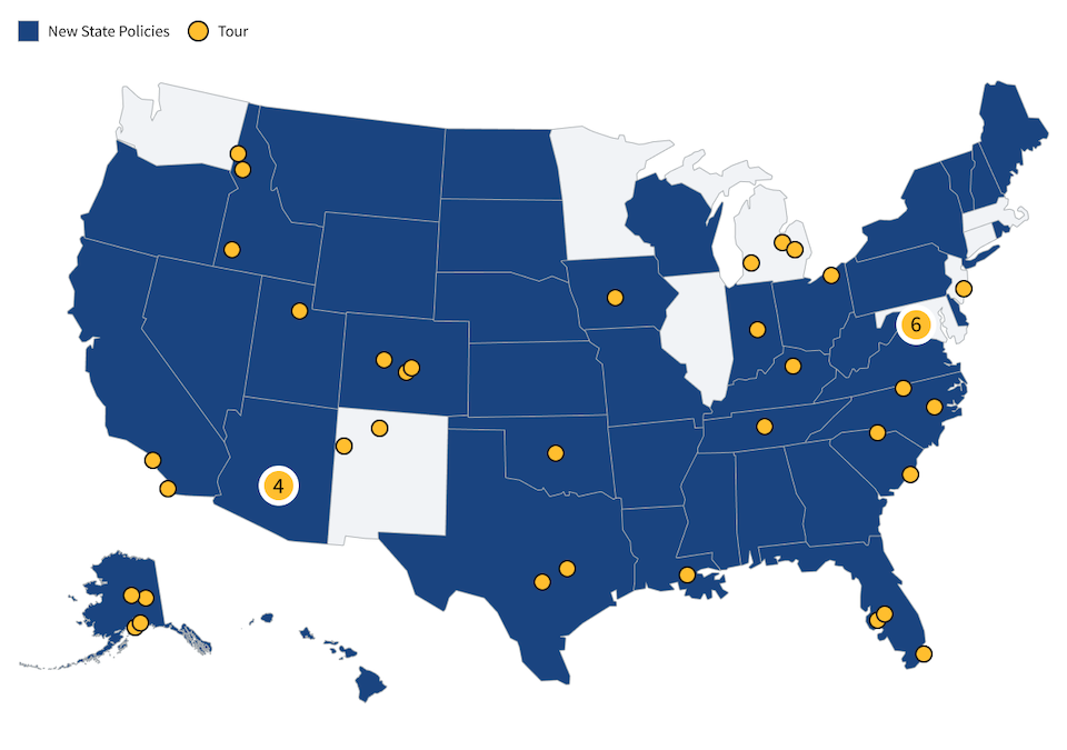 MAHA tour map static image