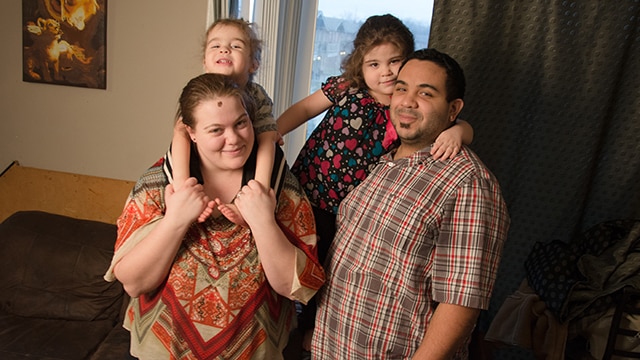 Tolentino Family: Goodwill NFP graduate Dianna with husband Luis, son Drakeo and daughter Rain.